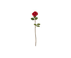 СМИККА Цветок искусственный, Роза/красный52 см