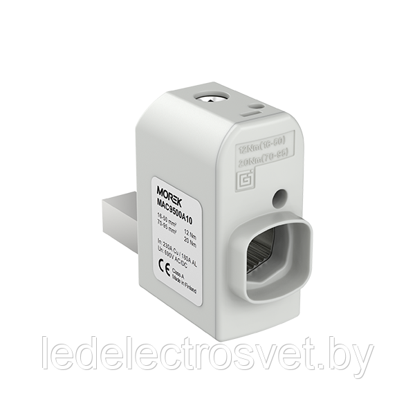 Коннектор SR95ML 1xAl/Cu, 16_95mm², 230/180A Al/Cu, 690V, левосторонний, измерительный