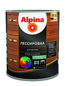 Alpina Лессировка для дерева 2.5 л.