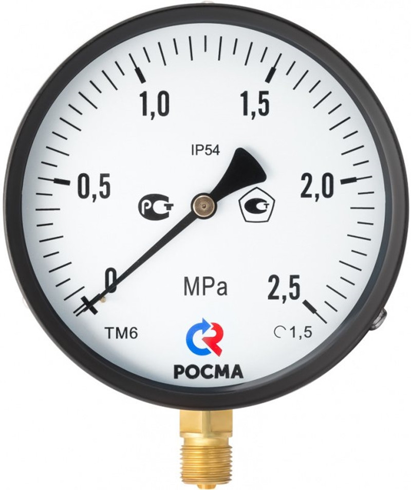 Вакуумметр ТВ-610Р.00(-0,1-0MPa) М20х1,5.1,5.IP54