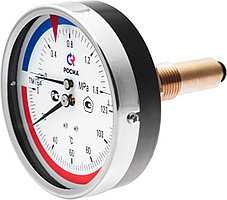 Термоманометр ТМТБ-41Т.3(0-150С)(0-2,5MPa)G1/2.2,5 осев 100 длина 100