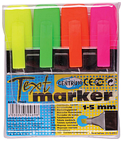 Набор текстовых маркеров, 4 цвета. CENTRUM