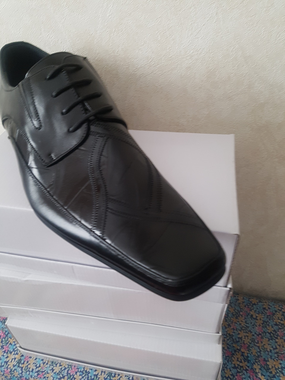 Туфли мужские черные 40 - фото 1 - id-p151622756