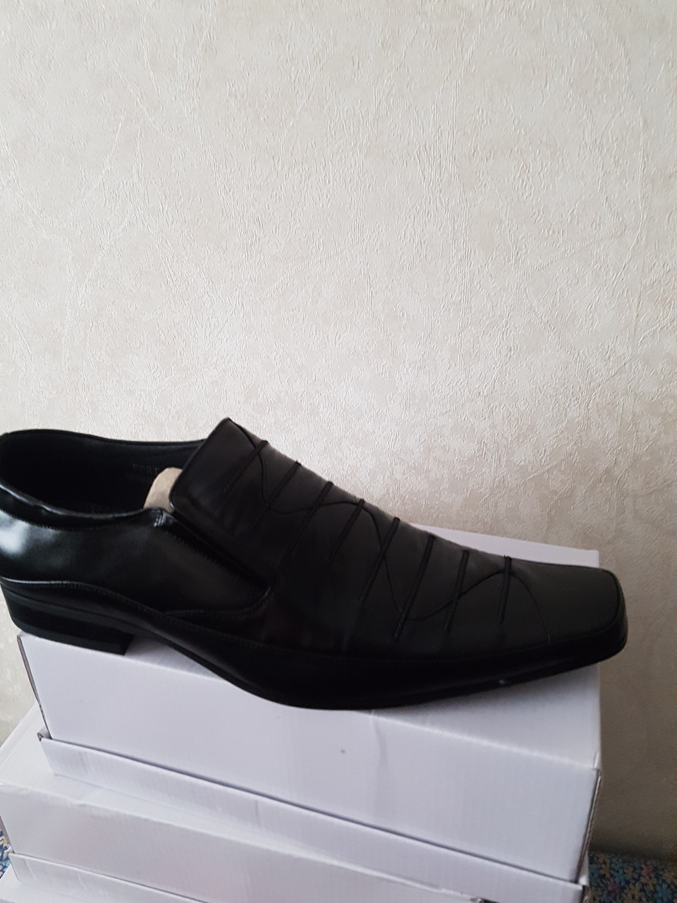 Туфли мужские черные 40 - фото 1 - id-p151622949