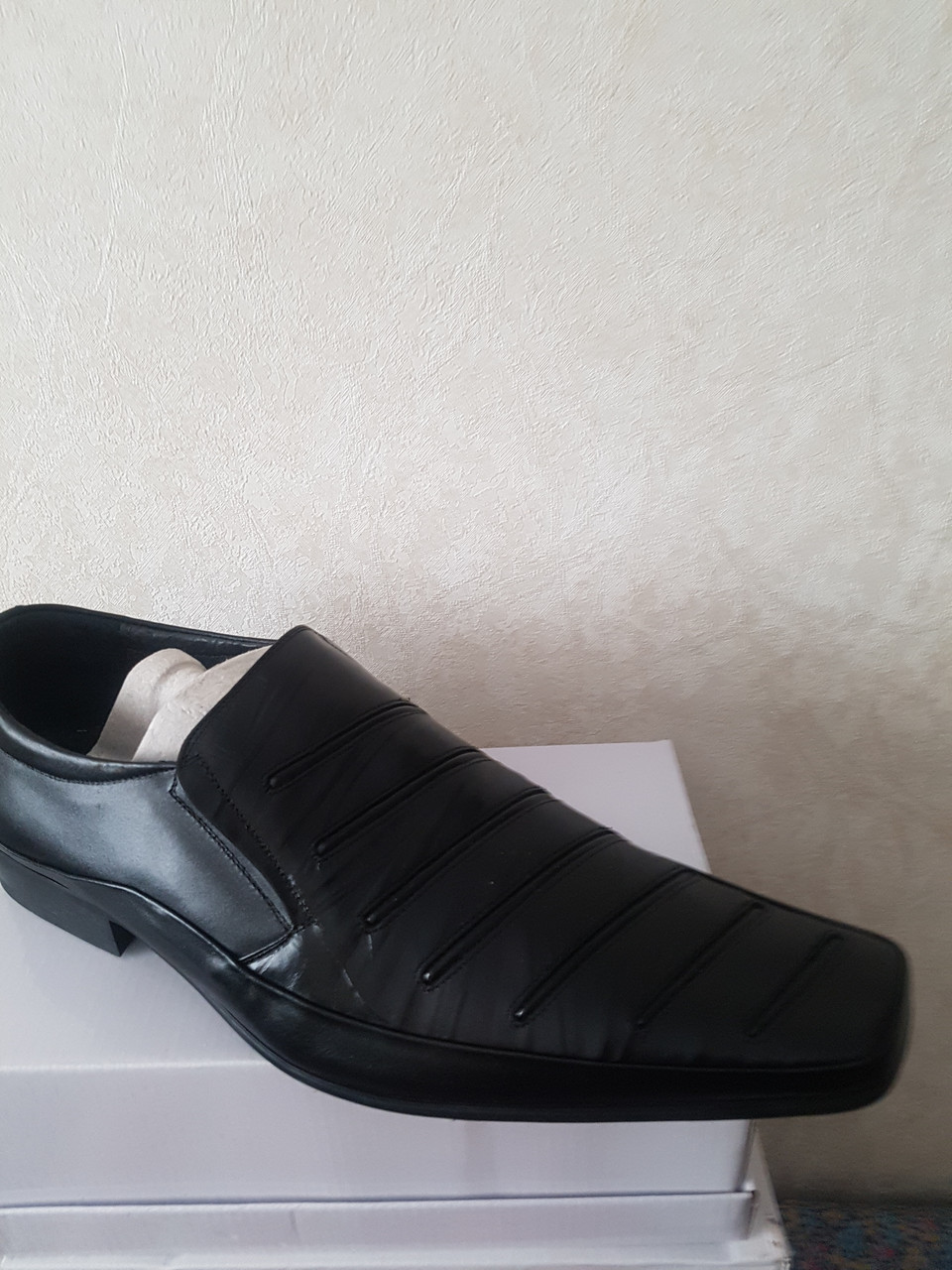 Туфли мужские черные 45 - фото 1 - id-p151622987