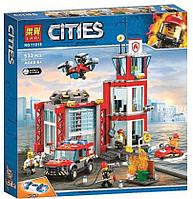 Конструктор Пожарное депо, свет, LARI 11215 аналог LEGO City 60215