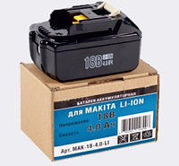 Аккумулятор, Li-ion, 18V, 4,0AH Makita (454 RFE DDF )