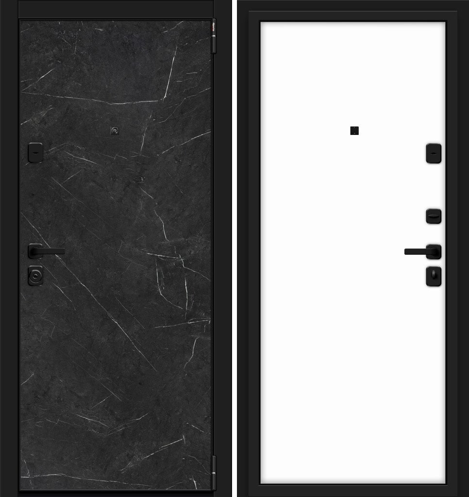 Двери входные металлические Porta M П50.П50 Black Stone/Silky Way - фото 1 - id-p151637588