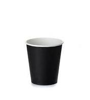 Стакан бумажный одноразовый 250 мл (однослойный) черный