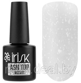 Топ вельветовый декоративный без липкого слоя Velvet Ash Top Irisk, 10мл (02 White) (Топ перепелиное яйцо) (с)