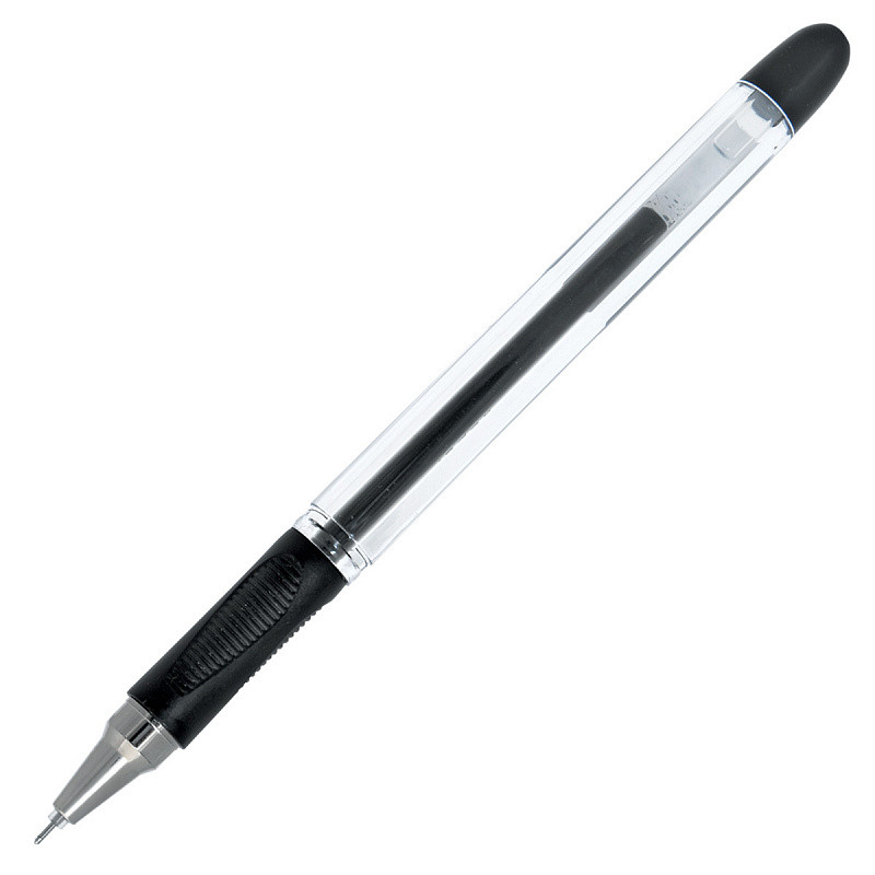 Ручка гелевая VIZA, прозрачный корпус, черная, 0,5мм, арт. IGP1013/BK(работаем с юр лицами и ИП)