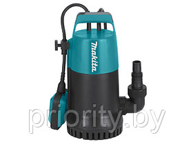 Насос дренажный для чистой воды MAKITA PF 0800 (800 Вт, 13200 л/ч, до 5 м, пластм. корпус)