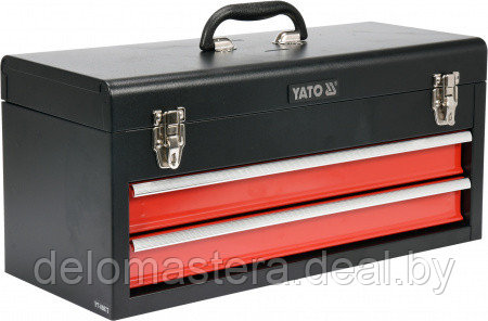 Ящик для инструмента металлический с 2 выдвижными полками "Yato" YT-08872 - фото 1 - id-p151658774