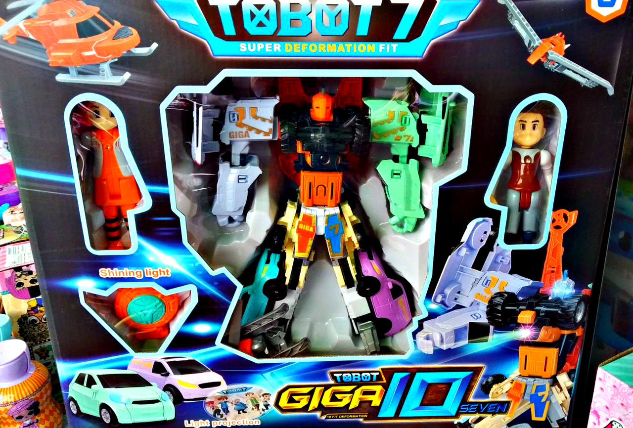 Робот - трансформер Гига 7 ( 7 тоботов + 2 героя + браслет (свет. звук)) Q1905 - фото 3 - id-p151663425
