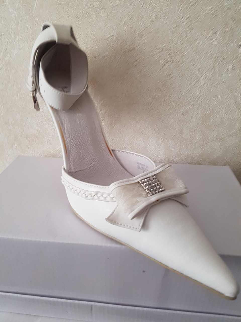 Туфли свадебные женские белые BLOSSEM 37 - фото 1 - id-p151663945