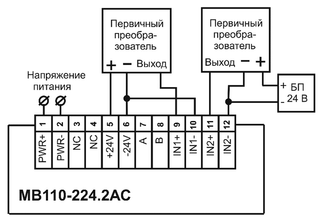 Ас 2 1. Модуль аналогового ввода мв110. Схема МВ 110. Модуль аналогового ввода Овен мв110-224.2АС. Овен МВ схема подключения.