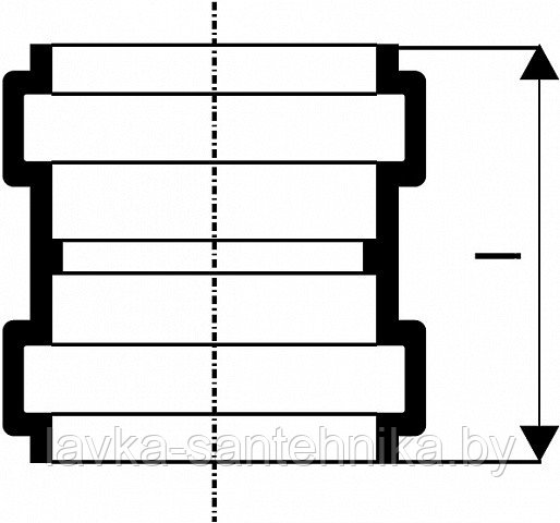 Муфта (ø110) OSTENDORF KGMM для наружной канализации - фото 2 - id-p151665288
