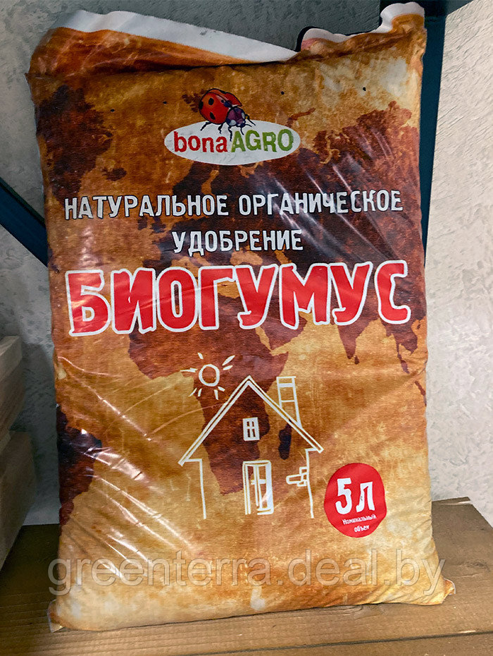 Удобрение органическое натуральное "Биогумус" Bonagro 5л - фото 3 - id-p151231286