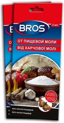 Клеевая ловушка от моли (2 шт.) BROS пищевой
