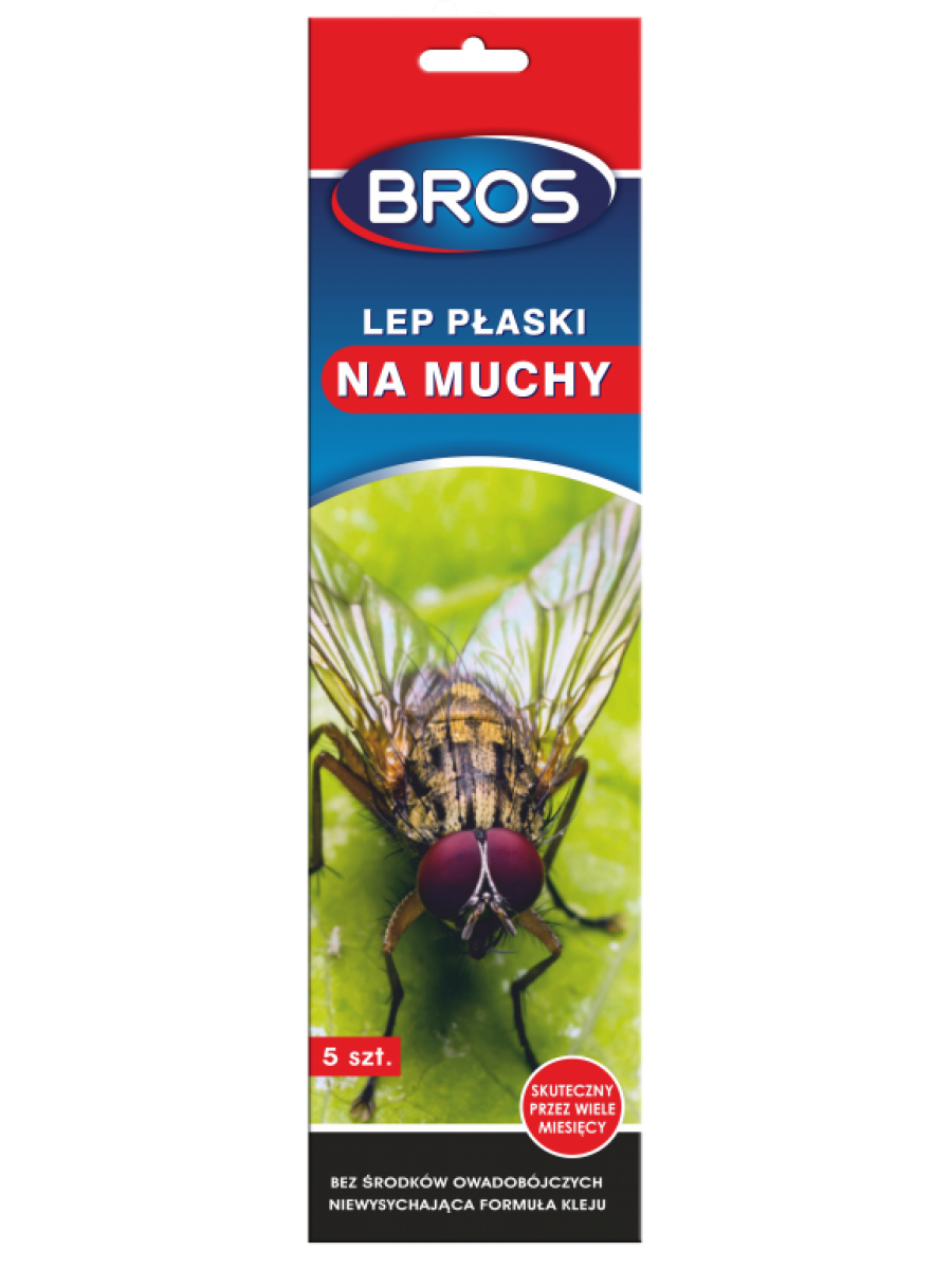 Клеевая ловушка от насекомых - полоска (упаковка 5 шт.)  BROS