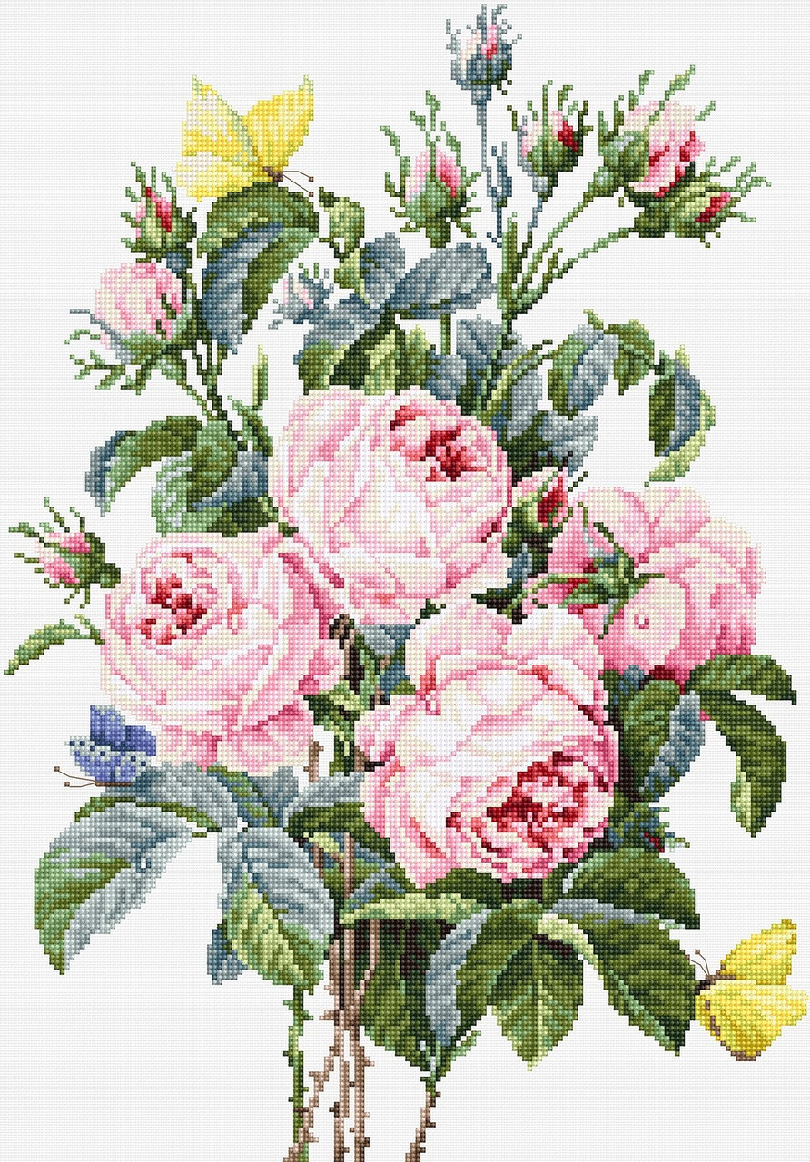 Набор для вышивания крестом "Букет роз " - фото 1 - id-p151667354