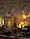 Кашпо ЛЮЧИЯ "Камелия" белое с восковой LED свечой имитирующей пламя, 13*h30 см., фото 2