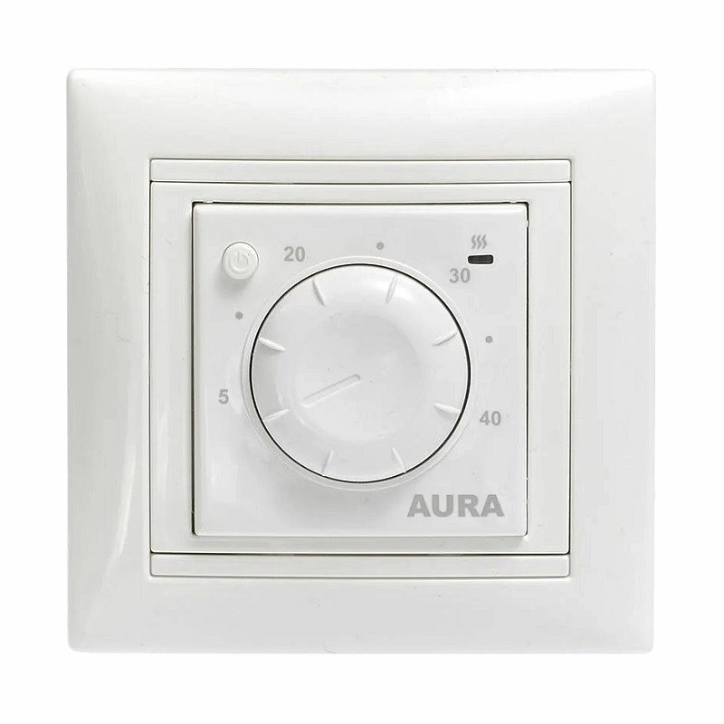 Терморегулятор теплого пола AURA LTC 030, белый