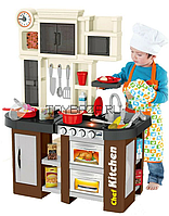 922-102 Детская кухня "Играйка", вода, свет, звук, 32 аксессуара, 58 предметов, 84 см