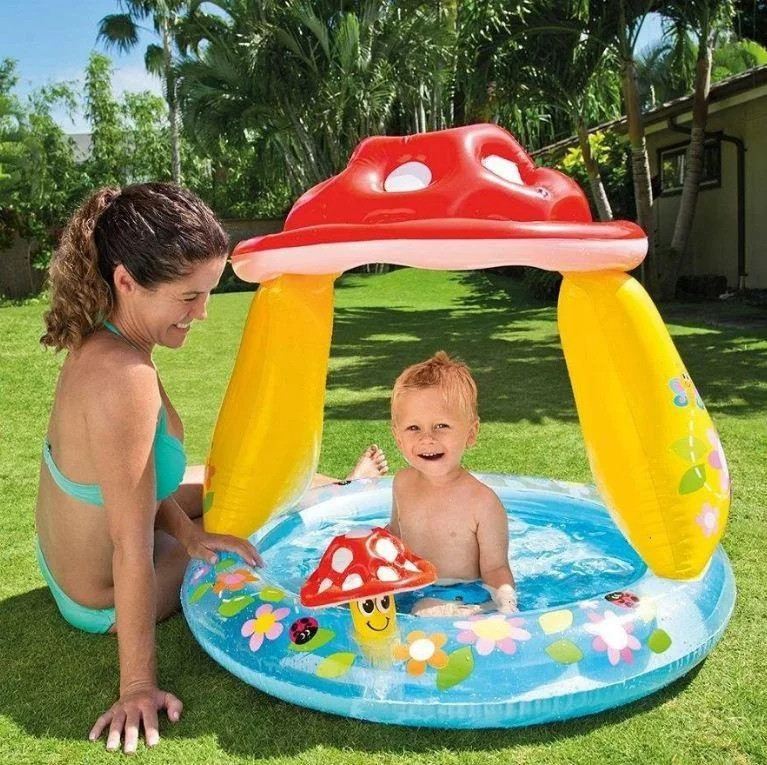 Надувной бассейн для детей INTEX 57114 Грибок 102 x 89 см - фото 2 - id-p151701801