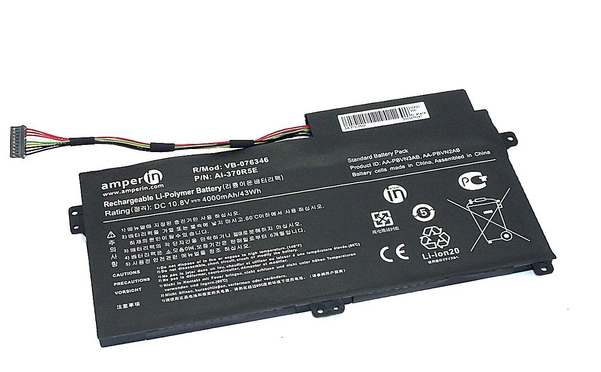 Аккумулятор (батарея) для ноутбука Samsung 450R4Q (AA-PBVN3AB) 10.8V 43Wh - фото 1 - id-p151704247