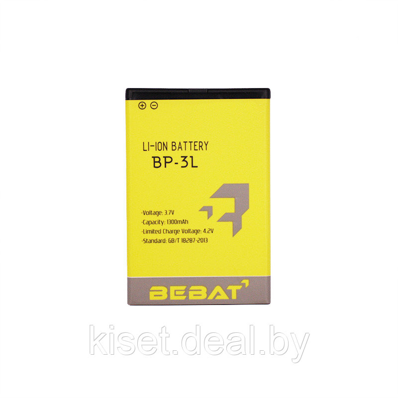 Аккумулятор BEBAT BP-3L для NOKIA 603 / Asha 303 / Lumia 505 / 510 / 610 / 710 - фото 1 - id-p147755462