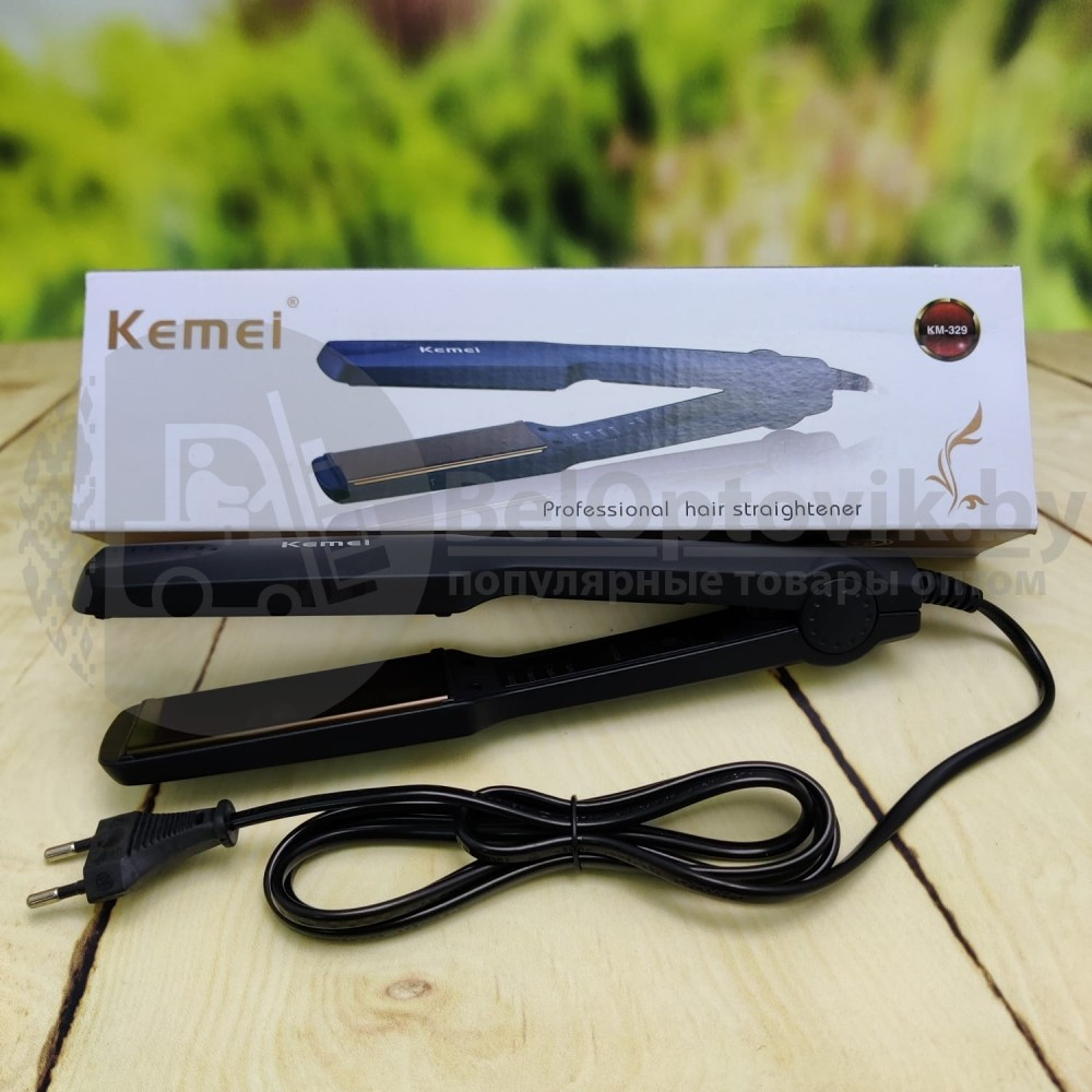 Электрический выпрямитель утюжок для волос Kemei КМ-329 - фото 4 - id-p111074578