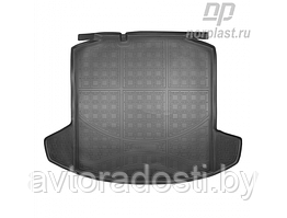 Коврик в багажник для Volkswagen Polo (2020-) лифтбек "с ушами" / Фольксваген Поло (Norplast)