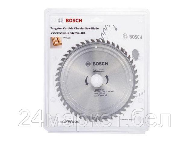 BOSCH Китай Диск пильный 200х32 мм 48 зуб. по дереву ECO WOOD BOSCH (твердоспл. зуб), фото 2