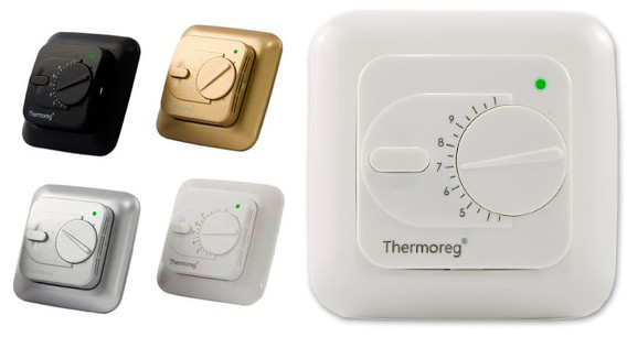 Терморегулятор теплого пола Thermoreg TI-200 Золото - фото 5 - id-p151729429