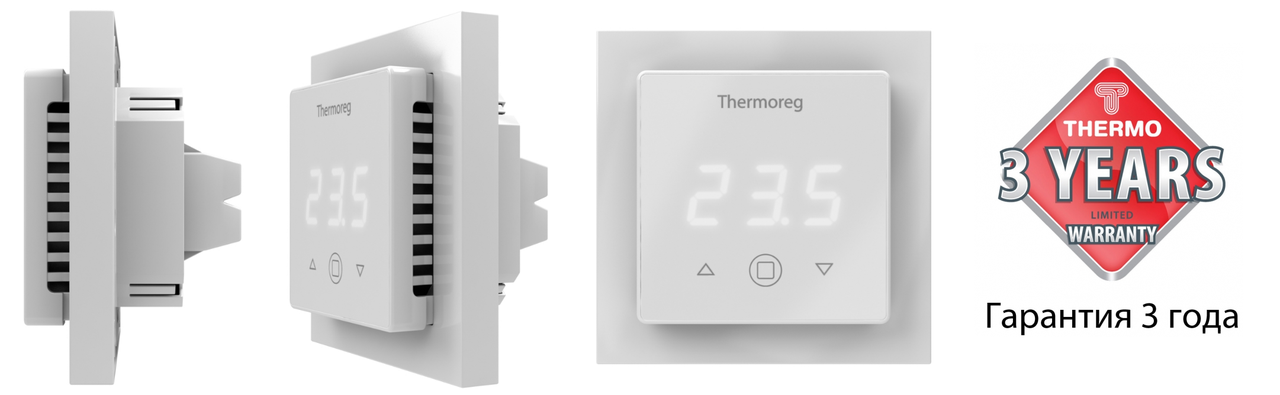 Терморегулятор теплого пола Thermoreg TI-300, белый - фото 5 - id-p70280534