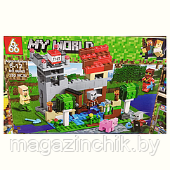 Конструктор Майнкрафт Замок с фермой, 66062, аналог Лего