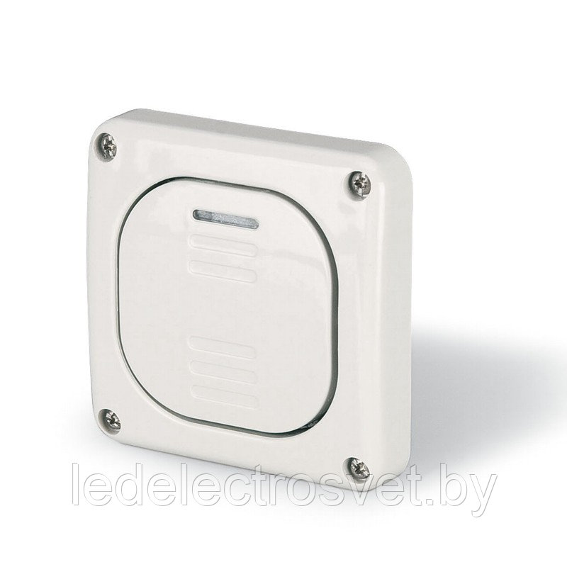 Выключатель 1P встраиваемый с подсветкой 10A 250V M95(95x95mm) IP66 серия PROTECTA - фото 1 - id-p151748114