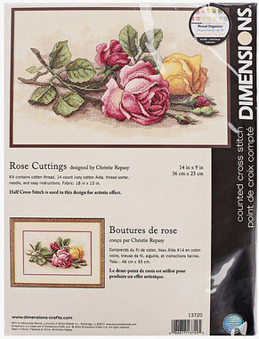 13720 Набор для вышивания "Rose Cuttings" (Срезанные розы), фото 2