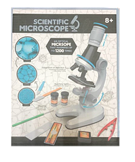 Детский Микроскоп Scientific Microscope  (с 3 объективами 1200х 400х 100х с контейнерами баночками и приборам), фото 3