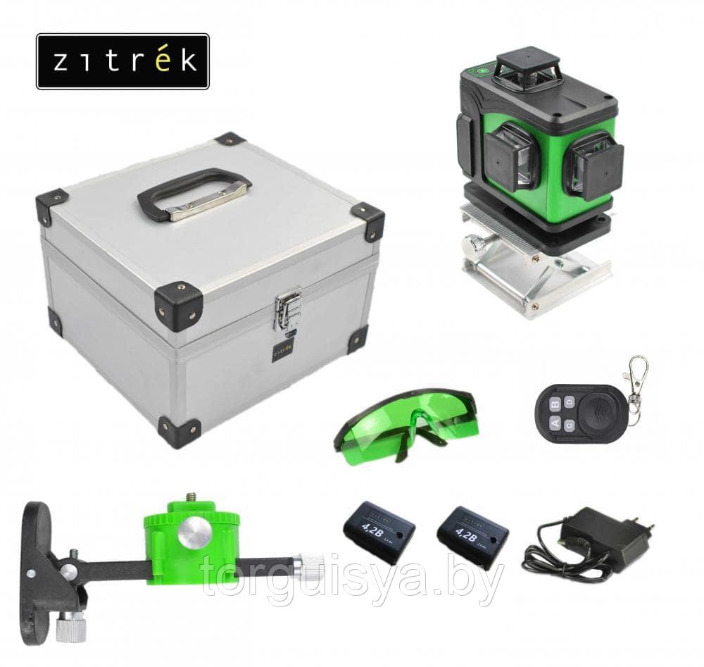 Уровень лазерный самовыравнивающийся Zitrek LL16-GL-2Li-MC зеленый луч - фото 1 - id-p151759473