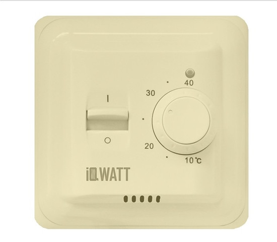 Терморегулятор теплого пола IQWatt Сlimatiq BT , кремовый - фото 1 - id-p151760602