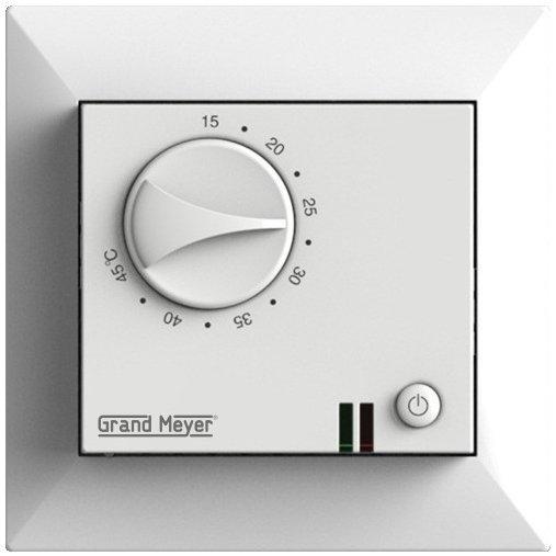 Терморегулятор теплого пола Grand Meyer GM-109, белый
