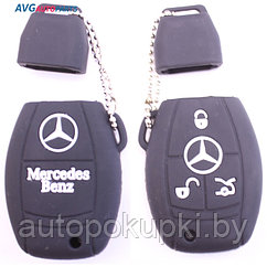 Чехол для пульта сигнализации черный (3 кнопки) MERCEDES-BENZ, 321082