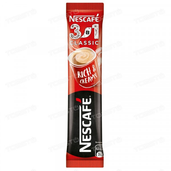 Кофе Nescafe 3 в 1 Classic 14.5г - фото 1 - id-p151775461