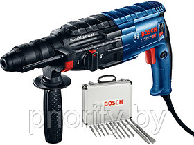 Перфоратор BOSCH GBH 240 F в чем. + набор оснастки (790 Вт, 2.7 Дж, 3 реж., патрон SDS-plus, вес 2.7 кг)