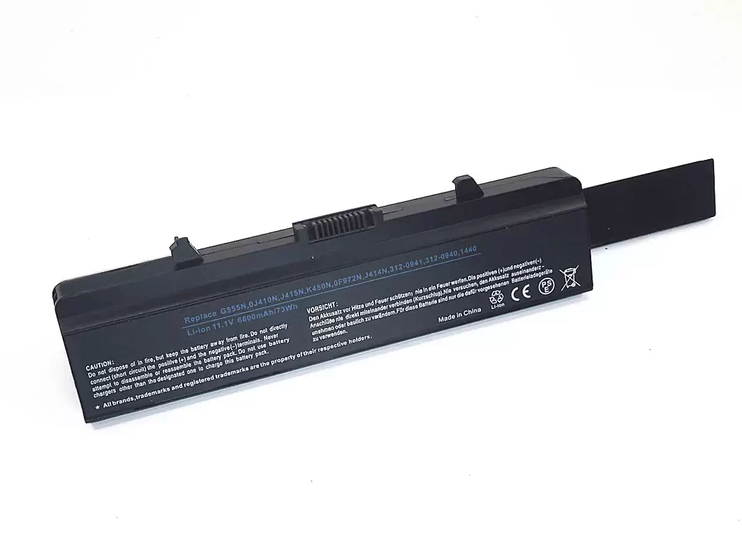 Аккумулятор (батарея) для ноутбука Dell 1440, 11.1В, 6600мАч черная OEM