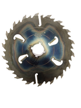 Пила дисковая HolzProfit®  450х75х4.6/3.0/(18z+18)+6 (4 шпонпаза 13.5х7.5) (КОСАЯ ЗАТОЧКА), фото 2