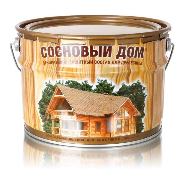 СОСНОВЫЙ ДОМ декор.-защитное средство (9л) ореховое дерево