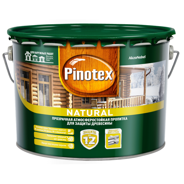 Пропитка для дерева PINOTEX Natural (пинотекс натурал) 9л
